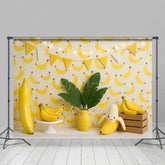 Aperturee - Aperturee Banana Plantain Leaf Fresh Sweet Cake Smash Backdrop